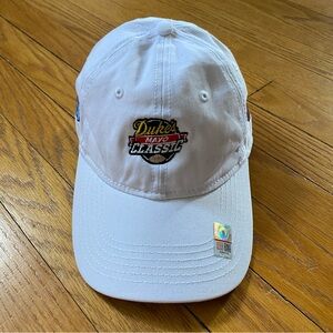 Duke Mayo Classic Football White 100% Cotton Adjustable Baseball Cap Hat UNC USC